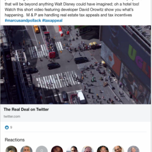 Times Square’s newest project... Linked In Screen Shot