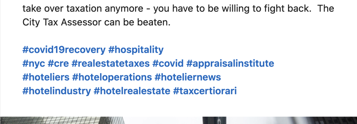Joel Marcus ' Linked in Tax Assesment of New York Hotels